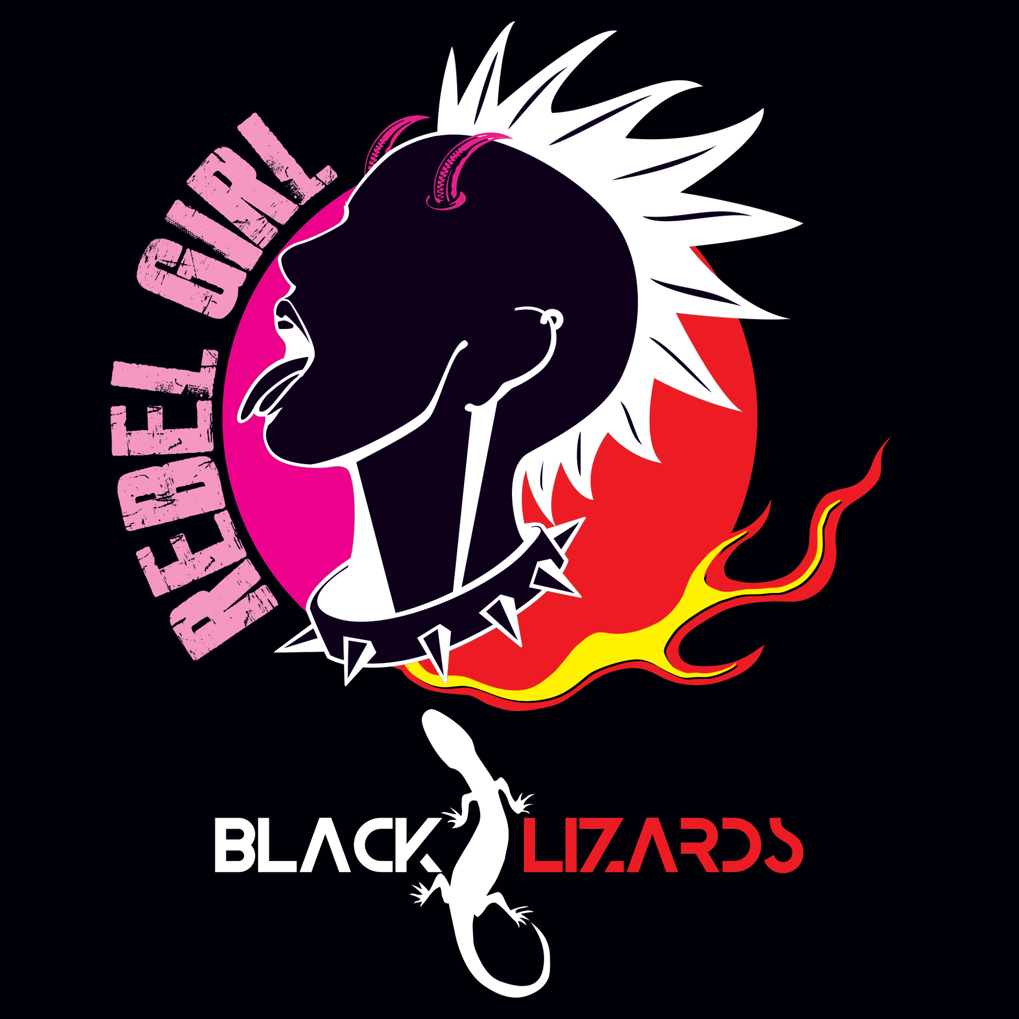 Black Lizards T-Shirt: REBEL GIRL - Image 9